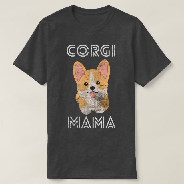 Camiseta Cuja Puppy Pembroke Welsh Corgi Mama Legal Corgis  (Frente do Design)
