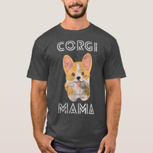 Camiseta Cuja Puppy Pembroke Welsh Corgi Mama Legal Corgis