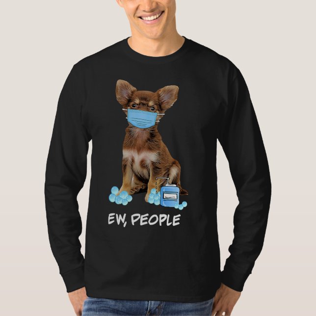 Camiseta Cujo Chihuahua Veste Máscara De Rosto Ew (Frente)