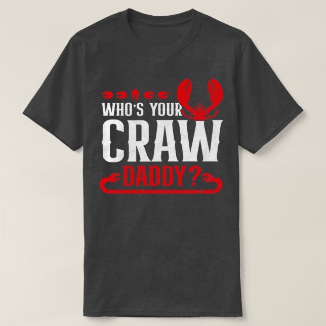 Camiseta Cujo Crawdaddy Engraçado Cajun Crawfish (Frente do Design)
