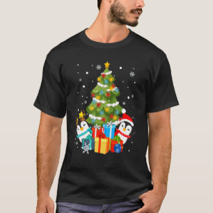 Camiseta Cujo Pinguins Santa Hat Reindeer Horn Natal Tr