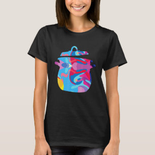 Camiseta Culinária Cozinheiro Chefe Colorido Gráfico