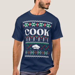 Camiseta Culinária de Cozinhagem de Cozinhar de Natal Feia