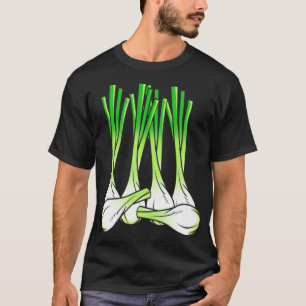 Camiseta Culinary Chef Spring Onion Vegetable Onion food ba