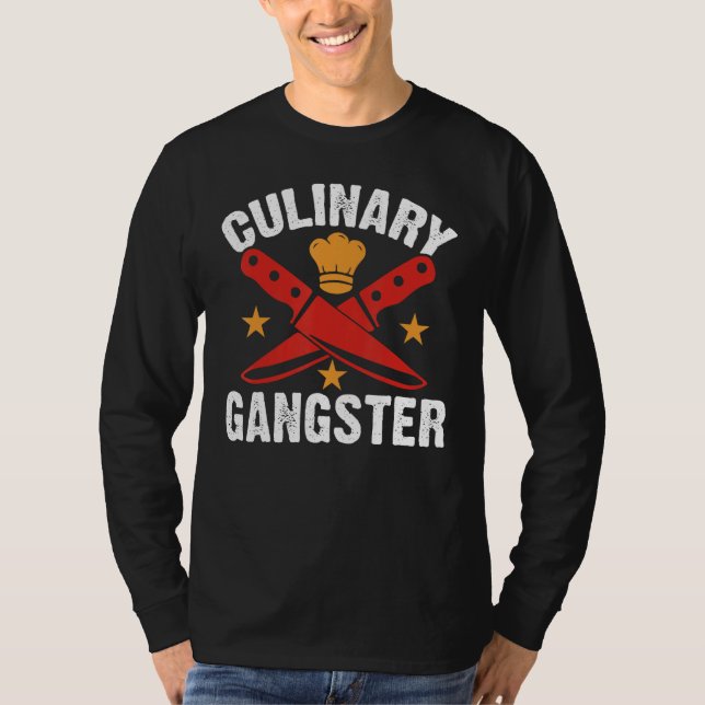 Camiseta Culinary Gangster Chefs Cooking (Frente)