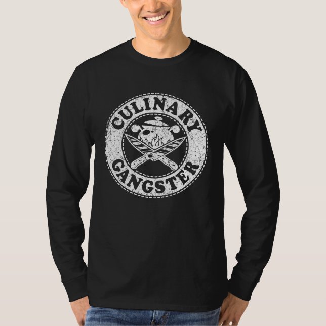 Camiseta Culinary Gangster Cooking Cook Culinary Chef For M (Frente)