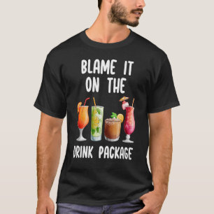 Camiseta Culpa-O Na Viagem De Cruzeiro Do Pacote Drink Para