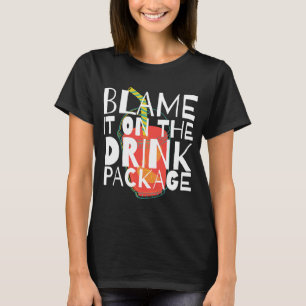 Camiseta Culpa-O No Pacote Drink - Férias De Cruzeiro Trav