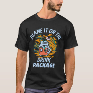 Camiseta Culpa-O No Pacote Drink - Férias De Cruzeiro Trav