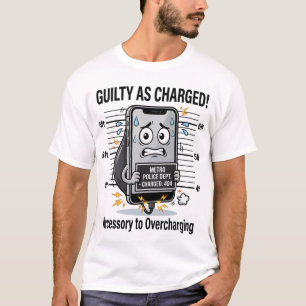 Camiseta Culpado Como Acusado – Piada de Celular Sobre Carr