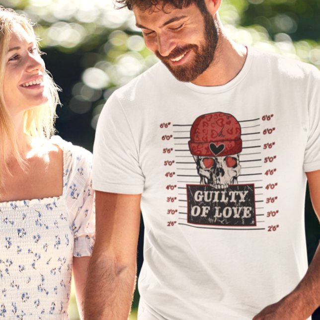 Camiseta Culpado de Amor Esqueleto Dia dos Namorados (Criador carregado)