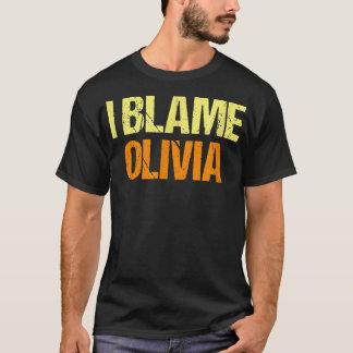 Camiseta Culpo Olivia Amigos Engraçados Humor Amigo Sabem Q