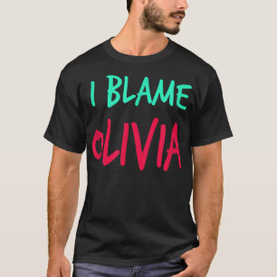 Camiseta Culpo Olivia Amigos Primeiro Nome Apelido Amigo