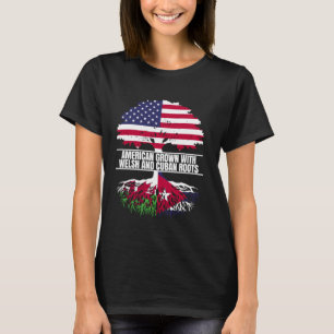 Camiseta Cultivado nos EUA com Raiz Cubana Galesa do Patrim