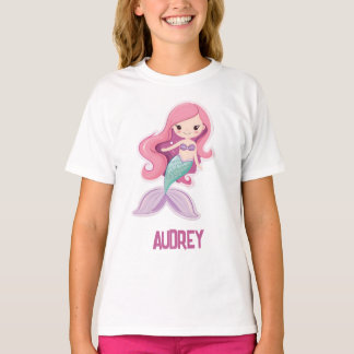 Camiseta Cultivar a Sereia de Pastel Gelada com Nome para C