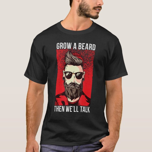 Camiseta Cultivar Uma Barba E Falaremos Com A Barba Do Cabe (Frente)