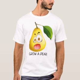 Camiseta Cultivar uma pera, um trocadilho amarelo