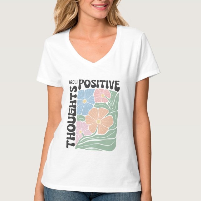 Camiseta Cultive a Positividade: Use Seu Crescimento! (Frente)