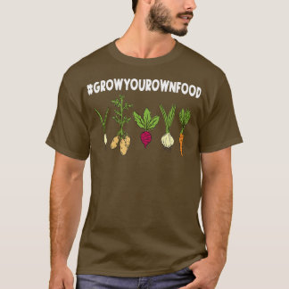 Camiseta Cultive sua própria Comida para um jardineiro vege