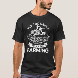 Camiseta Cultivo engraçado do plano de aposentação