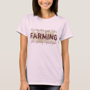 Camiseta Cultivo, vivendo a boa vida! O t-shirt do