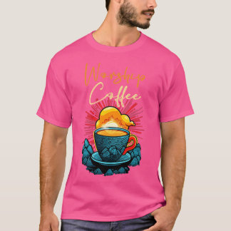 Camiseta Culto Engraçado Café Presente Engraçado Café 4