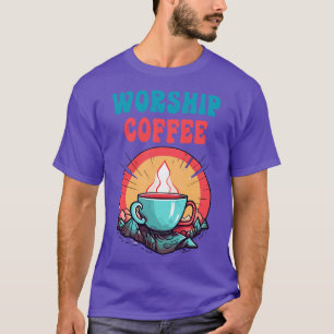 Camiseta Culto Engraçado Café Presente Engraçado Café 5