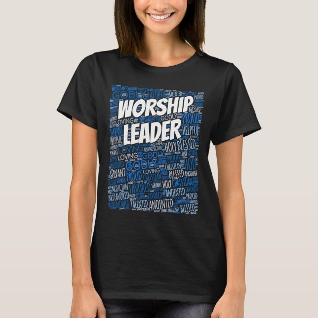 Camiseta Culto Líder Musicista Homenageia Cristianismo (Frente)