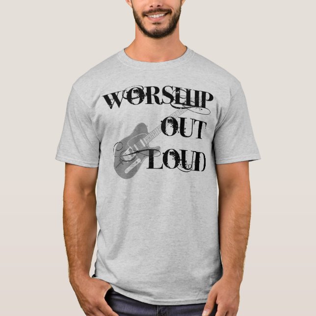 Camiseta Culto para fora ruidosamente (Frente)