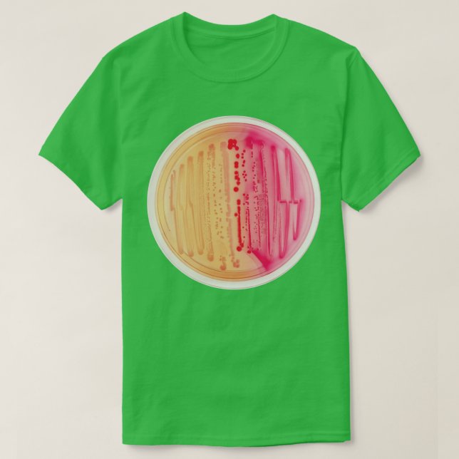 Camiseta Cultura bacteriana em Petri Dish (Frente do Design)
