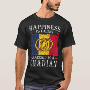 Camiseta Cultura Casada Bandeira Chadiana Casamento Chadian