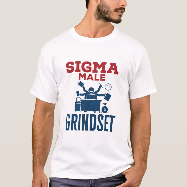 Camiseta Cultura Colaboradora Sigma Male Grindset Hustle (Frente)