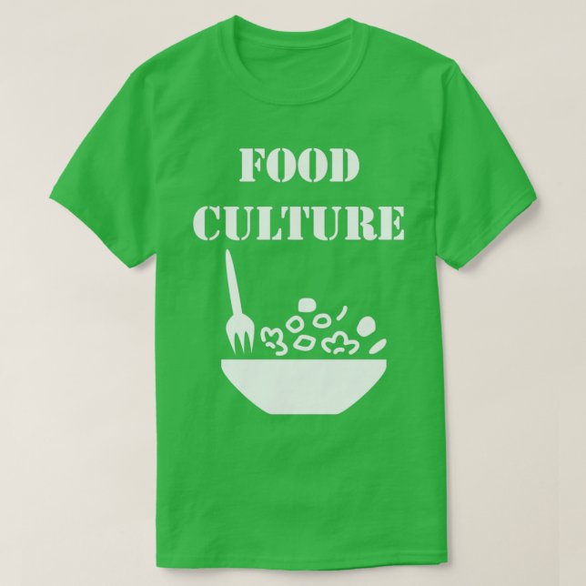 Camiseta cultura comida (Frente do Design)