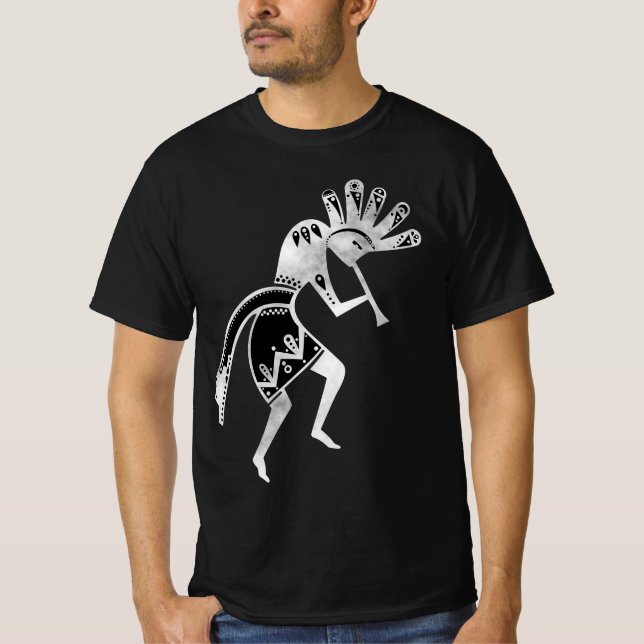 Camiseta Cultura de americanos nativos - Dançando Kokopelli (Frente)