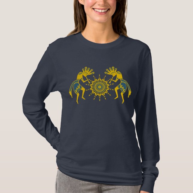 Camiseta Cultura de americanos nativos - Sun Dancing Kokope (Frente)