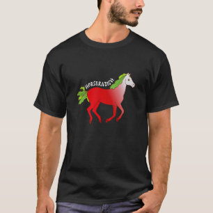 Camiseta Cultura de Cavalos Animal Rabanete Vegetal