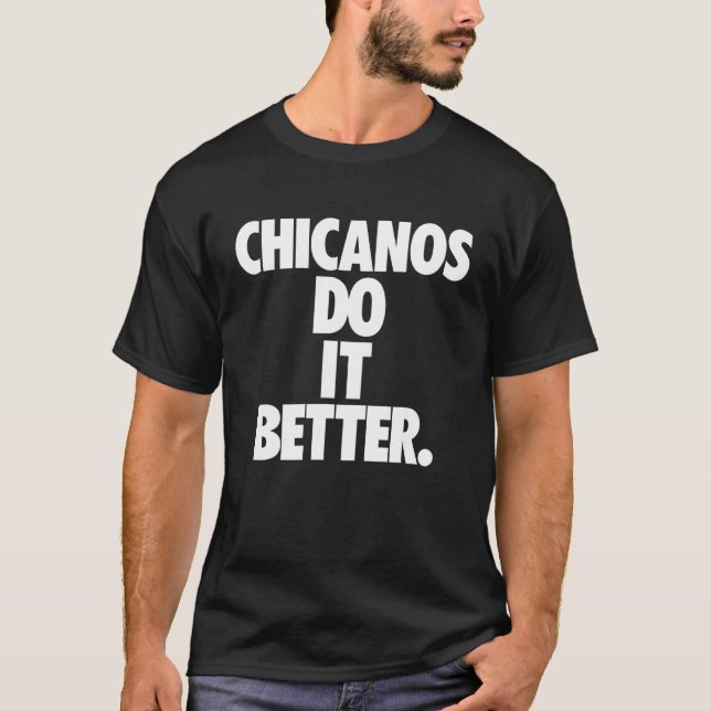 Camiseta Cultura de Chicano, Orgulho Marrom é melhor (Frente)