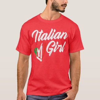 Camiseta Cultura engraçada da Itália Raízes italianas Garot