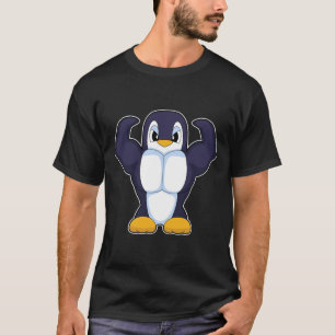 Camiseta Cultura Física de Pinguim Esportes de Fisiculturis