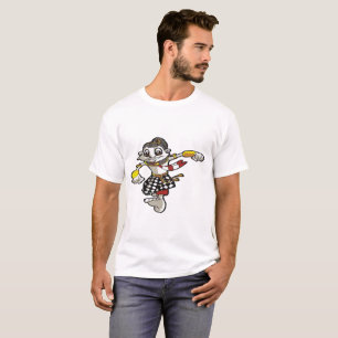 Camiseta cultura indonésia de fantoche wayang