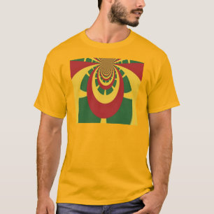 Camiseta Cultura Inspiradora Cores da Arte Rasta Jamaicana