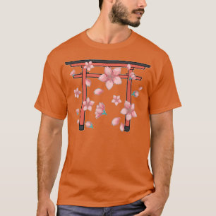 Camiseta Cultura japonesa Sakura Flor Rosa Flor Rosa Cereja
