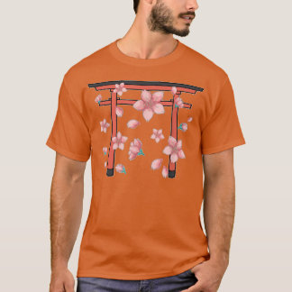 Camiseta Cultura japonesa Sakura Flor Rosa Flor Rosa Cereja