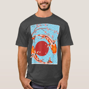Camiseta Cultura japonesa Sakura Nishikigoi Cherry Blossom