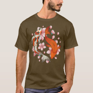 Camiseta Cultura japonesa Taisho Sanke Koi Nishikigoi Sakur