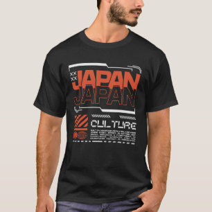 Camiseta Cultura Japonesa - Tipografia Urbana Streetwear