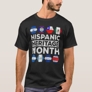 Camiseta Cultura Latino-Americana Orgulho Latino Mês da Her