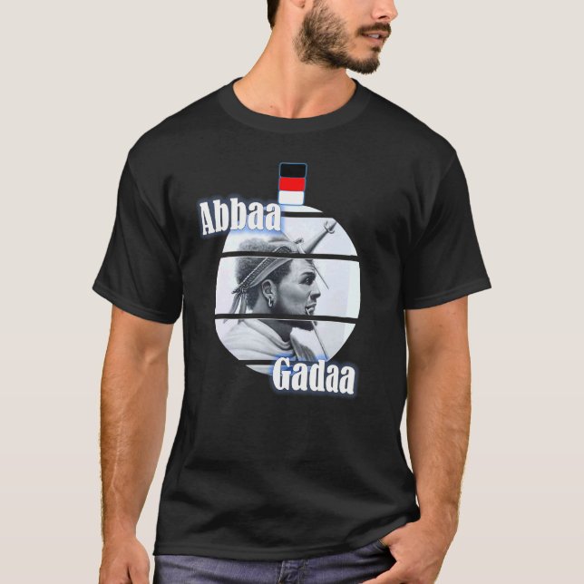 Camiseta Cultura oromo tradição cultural de roupas Abbaa Ga (Frente)