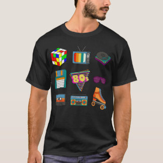 Camiseta Cultura Retro dos Anos 80 Música Disco Parte