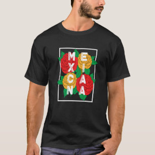 Camiseta Cultura Tradicional de Flor do Patrimônio Mexicano